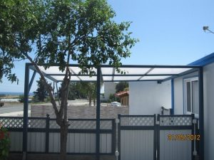 Metal Framed Pergola